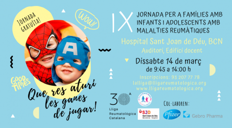 IX Jornada per a famílies amb infants amb malalties reumàtiques // AJORNADA
